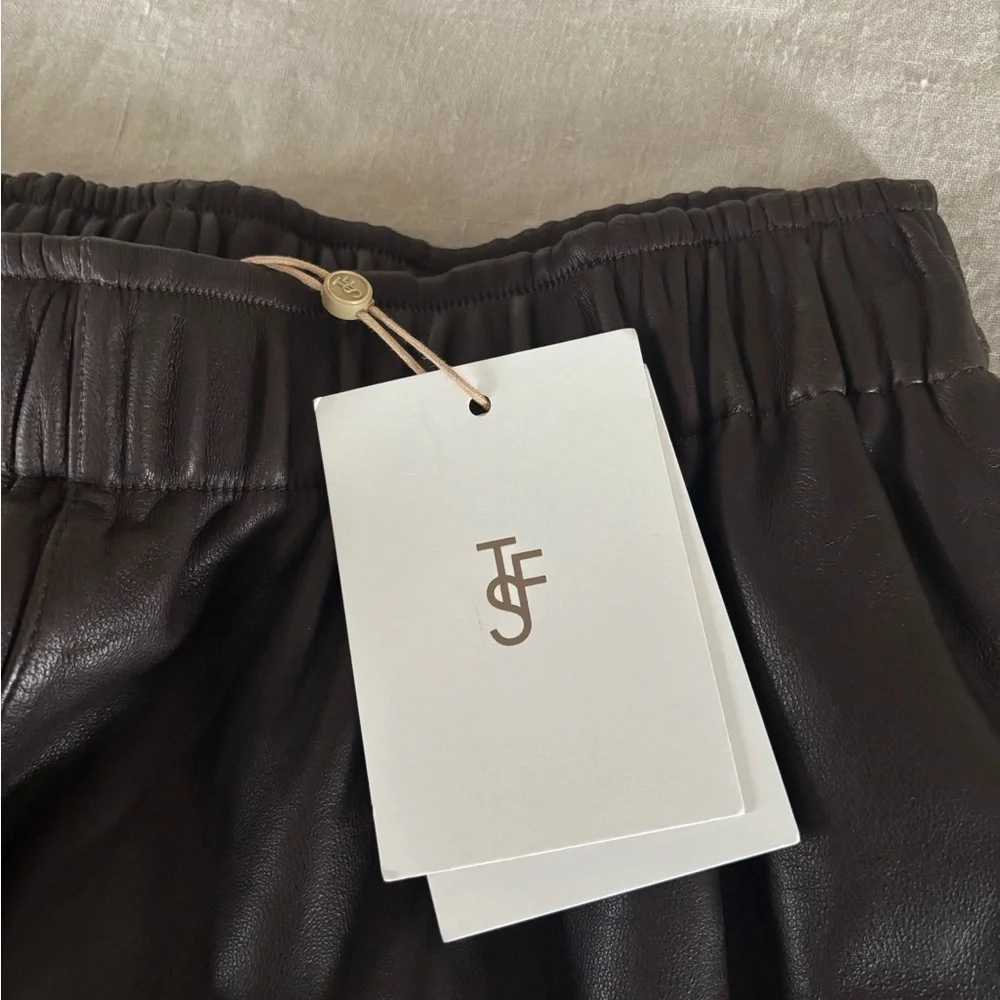 The Frankie Shop Kevin Leather Pants, Brown, NWT, Medium - Picture 13 of 16